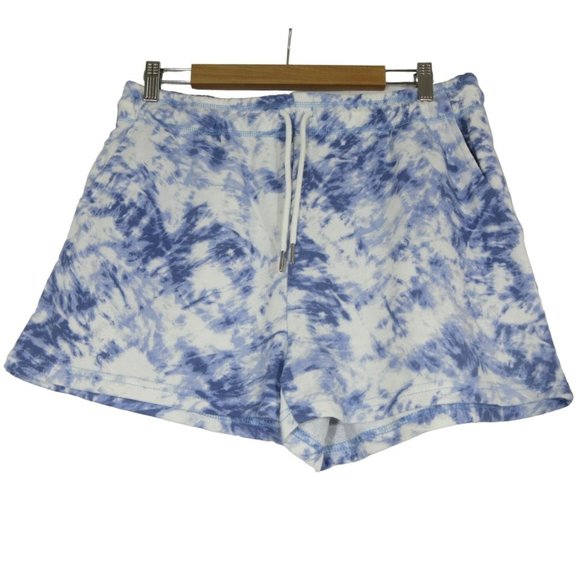 Halston tie dye French terry drawstring Riviera shorts - Picture 1 of 14